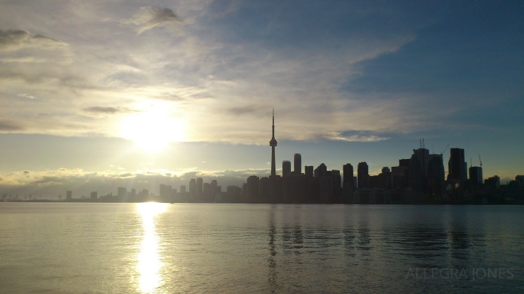Toronto at sunset. Photo by Allegra Jones